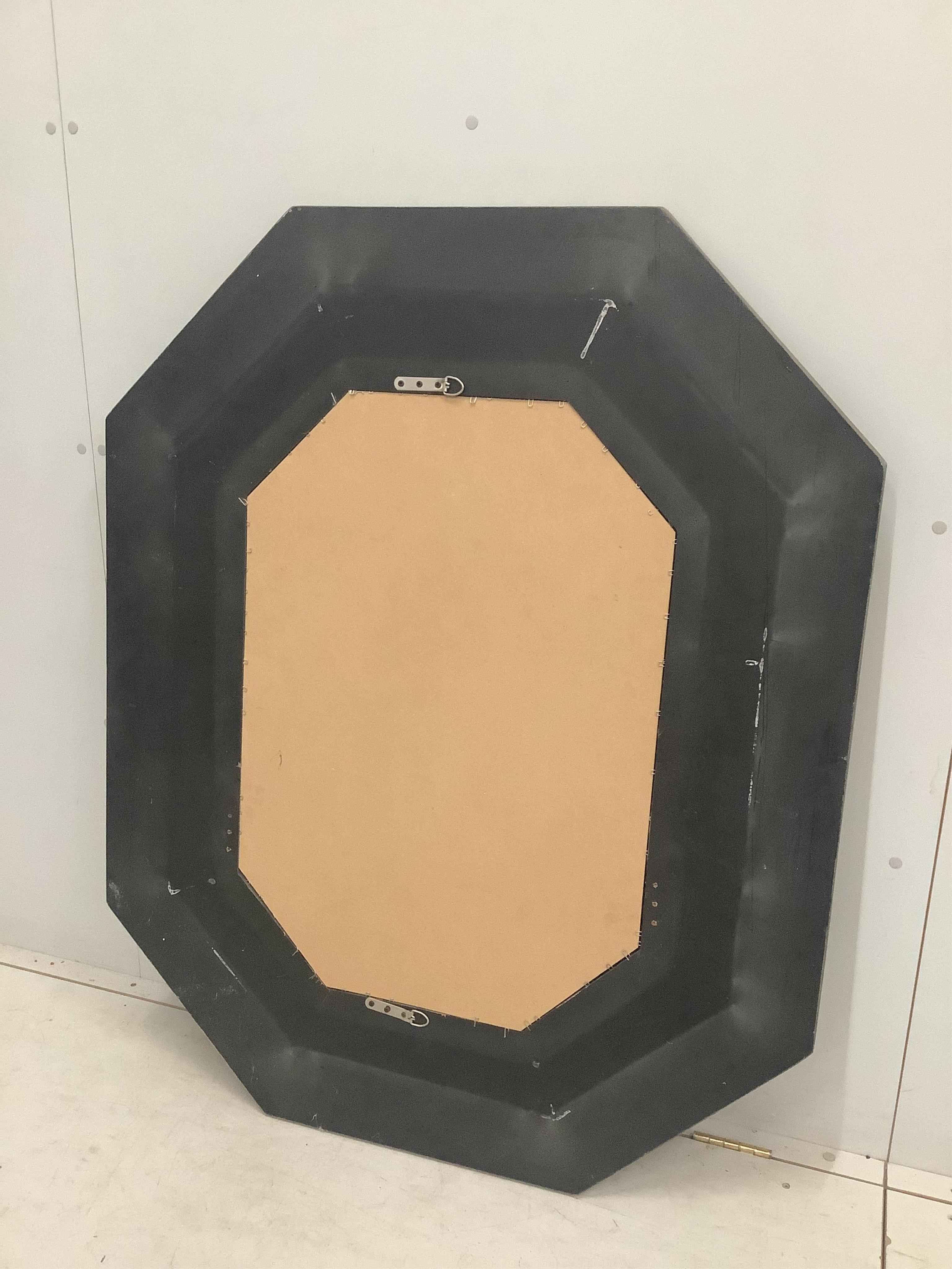 A modern Venetian style octagonal marginal plate wall mirror, width 100cm, height 126cm